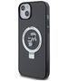 Karl Lagerfeld Case for iPhone 15 Plus / 14 Plus - Karl Lagerfeld Hardcase Ring Stand Magsafe (KLHMP15MHMHMMRSKCK) - Karl&Choupettte 3666339169121 έως 12 άτοκες Δόσεις