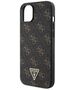 Guess Case for iPhone 15 Plus / iPhone 14 Plus - Guess Hardcase 4G Triangle Metal Metal Logo (GUHCP15MPG4GPK) - Black 3666339225773 έως 12 άτοκες Δόσεις