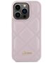 Guess Case for iPhone 15 Pro - Guess Quilted Metal Logo (GUHCP15LPSQQSQSP) - Pink 3666339149765 έως 12 άτοκες Δόσεις