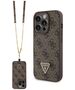 Guess Case for iPhone 15 Pro Max - Guess Crossbody 4G Metal Logo (GUHCP15XP4TDSCPW) - Brown 3666339146979 έως 12 άτοκες Δόσεις