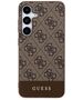 Guess Pouch for Samsung Galaxy S24 Plus - Guess Hardcase 4G Stripe Collection (GUHCS24MG4GL4GLBR) - Brown 3666339241162 έως 12 άτοκες Δόσεις