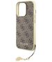 Guess Case for iPhone 15 Pro - Guess Hardcase 4G Charms Collection (GUHCP15LGF4GBR) - Brown 3666339171643 έως 12 άτοκες Δόσεις