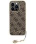 Guess Case for iPhone 15 Pro - Guess Hardcase 4G Charms Collection (GUHCP15LGF4GBR) - Brown 3666339171643 έως 12 άτοκες Δόσεις