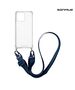 Θήκη Σιλικόνης με Strap Sonique Armor Clear Xiaomi Redmi Note 13 4G Μπλε Σκούρο 5201101996536