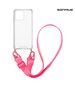 Θήκη Σιλικόνης με Strap Sonique Armor Clear Xiaomi Redmi Note 13 4G Φουξ 5201101996581