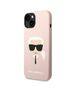 Karl Lagerfeld Case for iPhone 15 Plus / iPhone 14 Plus - Karl Lagerfeld Silicone MagSafe (KLHMP14MSLKHLP) - Light Pink Karl`s Head 3666339078041 έως 12 άτοκες Δόσεις