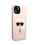 Karl Lagerfeld Case for iPhone 15 Plus / iPhone 14 Plus - Karl Lagerfeld Silicone MagSafe (KLHMP14MSLKHLP) - Light Pink Karl`s Head 3666339078041 έως 12 άτοκες Δόσεις