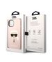 Karl Lagerfeld Case for iPhone 15 Plus / iPhone 14 Plus - Karl Lagerfeld Silicone MagSafe (KLHMP14MSLKHLP) - Light Pink Karl`s Head 3666339078041 έως 12 άτοκες Δόσεις