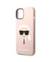 Karl Lagerfeld Case for iPhone 15 Plus / iPhone 14 Plus - Karl Lagerfeld Silicone MagSafe (KLHMP14MSLKHLP) - Light Pink Karl`s Head 3666339078041 έως 12 άτοκες Δόσεις