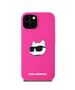 Karl Lagerfeld Case for iPhone 15 / iPhone 14 / iPhone 13 - Karl Lagerfeld Silicone MagSafe (KLHMP15SSCHPPLF) - Fuschia Choupette Head 3666339257408 έως 12 άτοκες Δόσεις