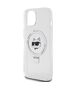 Karl Lagerfeld Case for iPhone 15 Plus / iPhone 14 Plus - Karl Lagerfeld Hardcase Ring Stand MagSafe (KLHMP15MHMHMRSCHH) - White Choupette Head 3666339168643 έως 12 άτοκες Δόσεις