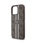 Guess Case for iPhone 16 Pro Max - Guess Hardcase 4G Printed Stripes MagSafe (GUHMP16XP4RPSW) - Brown 3666339342159 έως 12 άτοκες Δόσεις