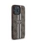 Guess Case for iPhone 16 Pro Max - Guess Hardcase 4G Printed Stripes MagSafe (GUHMP16XP4RPSW) - Brown 3666339342159 έως 12 άτοκες Δόσεις