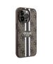 Guess Case for iPhone 15 Pro Max - Guess Hardcase 4G Printed Stripes MagSafe (GUHMP15XP4RPSW) - Brown 3666339203474 έως 12 άτοκες Δόσεις