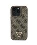 Guess Case for iPhone 16 Pro Max - Guess Leather Metal Metal Logo Strass Rhinestone Crossbody (GUHCP16XP4TDSCPW) - Brown 3666339328672 έως 12 άτοκες Δόσεις