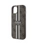 Guess Case for iPhone 15 / iPhone 14 / iPhone 13 - Guess Hardcase 4G Printed Stripes MagSafe (GUHMP15SP4RPSW) - Brown 3666339203443 έως 12 άτοκες Δόσεις