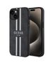 Guess Case for iPhone 15 / iPhone 14 / iPhone 13 - Guess Hardcase 4G Printed Stripes MagSafe (GUHMP15SP4RPSK) - Black 3666339209711 έως 12 άτοκες Δόσεις