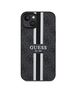 Guess Case for iPhone 15 / iPhone 14 / iPhone 13 - Guess Hardcase 4G Printed Stripes MagSafe (GUHMP15SP4RPSK) - Black 3666339209711 έως 12 άτοκες Δόσεις