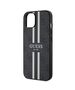 Guess Case for iPhone 15 / iPhone 14 / iPhone 13 - Guess Hardcase 4G Printed Stripes MagSafe (GUHMP15SP4RPSK) - Black 3666339209711 έως 12 άτοκες Δόσεις