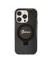 Guess Case for iPhone 15 Pro Max - Guess Ring Stand Script Script Glitter MagSafe (GUHMP15XHRSGSK) - Black 3666339156350 έως 12 άτοκες Δόσεις