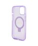 Guess Case for iPhone 15 / iPhone 14 / iPhone 13 - Guess Ring Stand Script Glitter Glitter MagSafe (GUHMP15SHRSGSU) - Purple 3666339156749 έως 12 άτοκες Δόσεις