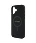 Guess Case for iPhone 16 Plus - Guess Saffiano Classic Logo MagSafe (GUHMP16MPSAHMCK) - Black 3666339342418 έως 12 άτοκες Δόσεις