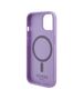 Guess Case for iPhone 15 Plus / iPhone 14 Plus - Guess Saffiano MagSafe (GUHMP15MPSAHMCU) - Purple 3666339155919 έως 12 άτοκες Δόσεις