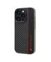 Original Case IPHONE 16 PRO Audi Carbon Fiber Stripe (AUS-TPUPCIP16P-R8/D1-BK) black 6955250227896