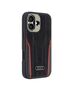 Original Case IPHONE 16 Audi Genuine Leather MagSafe Hardcase (AU-TPUPCMIP16-R8/D3-RD) black & red 6955250228459