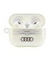 Original Case APPLE AIRPODS PRO 2 Audi IML Geometric Pattern Cover (AU-IMLAPP2-A6/D3-WE) white 6955250228220