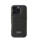 Original Case IPHONE 16 PRO Audi Synthetic Leather (AU-TPUPCMIP16P-GT/D3-BK) black 6955250227612