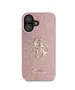 Guess Guess GUHCP16SHG4SGP iPhone 16 6.1" różowy/pink hardcase Fixed Glitter Big 4G