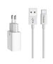 Mcdodo Mcdodo Dual USB Charger CH-6721 (EU) Type-C Cable 1m Travel Set (white) 070348  CH-6721 έως και 12 άτοκες δόσεις 6921002667210