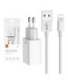 Mcdodo Mcdodo Dual USB Charger CH-6720 (EU) Lightning 1m Travel Set (white) 070349  CH-6720 έως και 12 άτοκες δόσεις 6921002667203