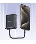 AWEI PowerBank with built-in cable P87K 10000mAh black/black 30W 6954284008624