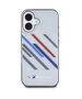 Original Case IPHONE 16 PLUS BMW Hardcase Motosport IML Random Stripes (BMHCP16M23HTRAG) gray 3666339325374