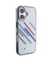 Original Case IPHONE 16 PLUS BMW Hardcase Motosport IML Random Stripes (BMHCP16M23HTRAG) gray 3666339325374