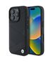 Original Case IPHONE 16 PRO MAX BMW Hardcase Signature Leather Crossing Lines Pattern (BMHCP16X23RCGPK) black 3666339323554