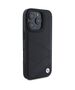 Original Case IPHONE 16 PRO MAX BMW Hardcase Signature Leather Crossing Lines Pattern (BMHCP16X23RCGPK) black 3666339323554