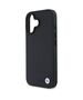 Original Case IPHONE 16 BMW Hardcase Signature Leather Diamond Metal Logo MagSafe (BMHMP16S23RDDK) black 3666339323202