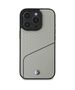 Original Case IPHONE 16 PRO MAX BMW Hardcase Signature Leather Textured & Line MagSafe (BMHMP16X23RDCLG) gray 3666339323356