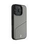 Original Case IPHONE 16 PRO MAX BMW Hardcase Signature Leather Textured & Line MagSafe (BMHMP16X23RDCLG) gray 3666339323356