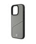 Original Case IPHONE 16 PRO MAX BMW Hardcase Signature Leather Textured & Line MagSafe (BMHMP16X23RDCLG) gray 3666339323356