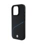 Original Case IPHONE 16 PRO MAX BMW Hardcase Signature Leather Textured & Line MagSafe (BMHMP16X23RDCLK) black 3666339323318