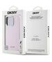 Original Case IPHONE 16 PRO DKNY Hardcase Liquid Silicone Small Metal Logo MagSafe (DKHMP16LSMCHLP) pink 3666339334888