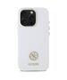 Original Case IPHONE 16 PRO Guess Hardcase Silicone Logo Strass 4G (GUHCP16LM4DGPH) white 3666339328863