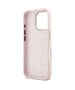 Original Case IPHONE 16 PRO Guess Hardcase Silicone Script Metal Logo & Frame (GUHCP16LSMBSLP) pink 3666339344276