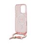 Original Case IPHONE 16 PRO Guess Hardcase Crossbody Cord Script MagSafe (GUHMP16LHCTSGNSP) pink 3666339345907