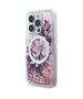 Original Case IPHONE 16 PRO Guess Hardcase Liquid Glitter Flower MagSafe (GUHMP16LLFMWTP) pink 3666339309527