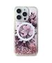 Original Case IPHONE 16 PRO Guess Hardcase Liquid Glitter Flower MagSafe (GUHMP16LLFMWTP) pink 3666339309527